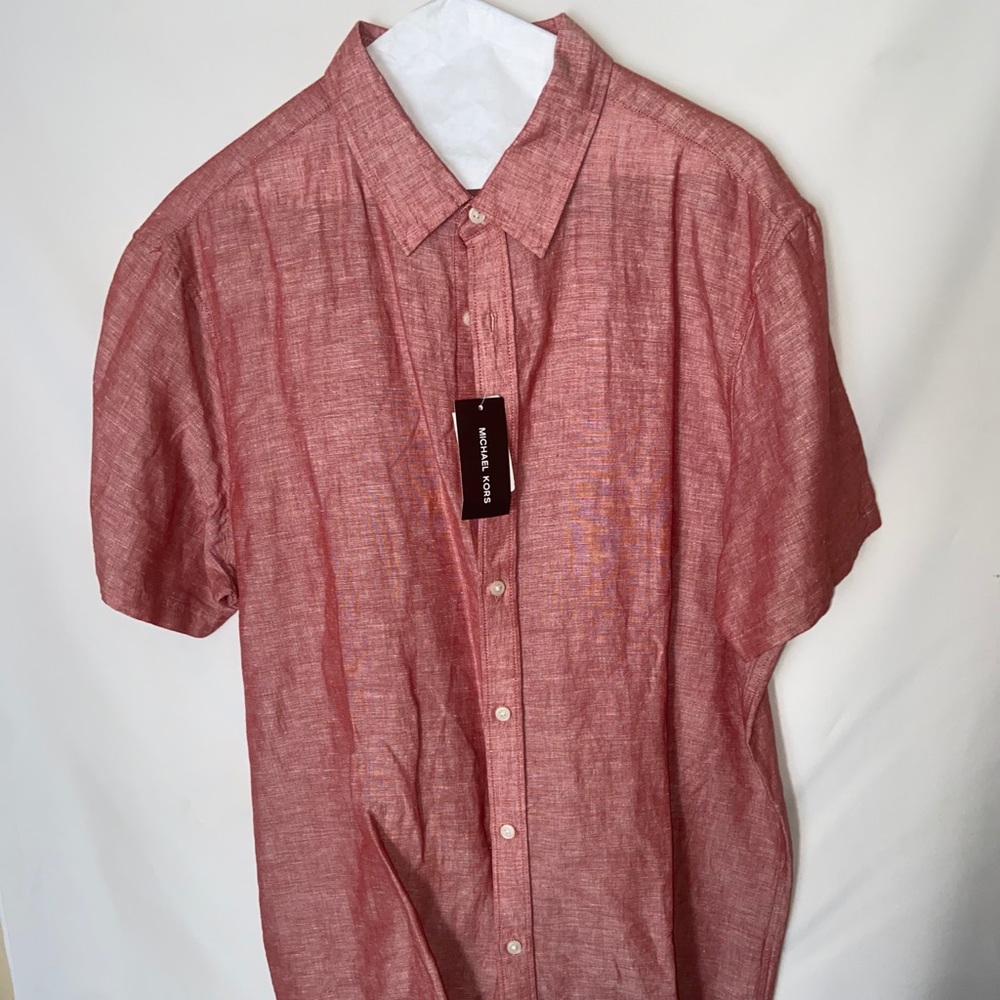 Michael Kors Button Down Short Sleeve Shirt